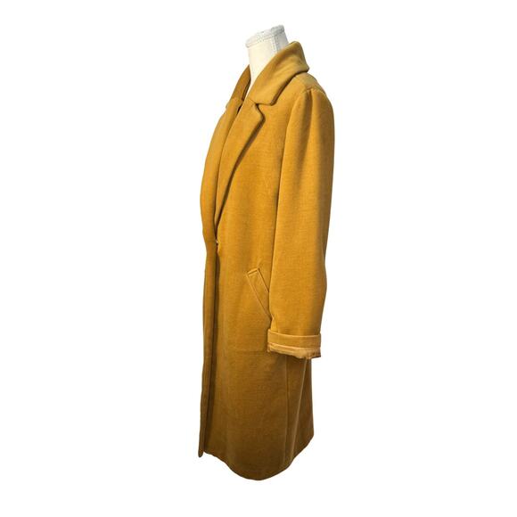 Camel Longline Over Coat Women’s Medium Minimalist Quiet Luxury 90s Old Money - Picture 2 of 16